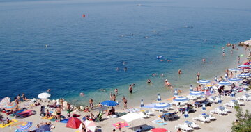 Holiday Resort Ad Turres - pláž - autobusový zájazd CK Turancar - Chorvátsko, Kvarner, Crikvenica