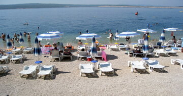 Holiday Resort Ad Turres - pláž - autobusový zájazd CK Turancar - Chorvátsko, Kvarner, Crikvenica