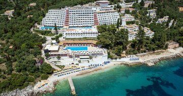 Hotel Sunshine Club - pláž - letecký zájazd CK Turancar - Korfu, Nissaki