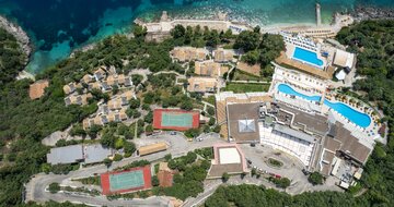Hotel Sunshine Club - pláž - letecký zájazd CK Turancar - Korfu, Nissaki