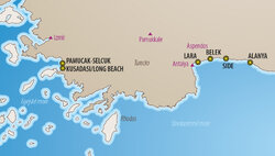 Hotel Kleopatra Ada Beach google map