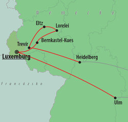 Malebné údolie Rýna a Mosely s návštevou Luxemburgu
