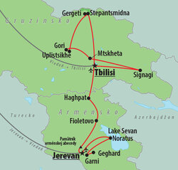 Gruzínsko a Arménsko letecky