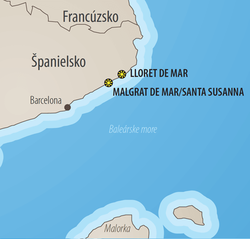 Checkin Blanes google map