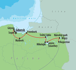 Poľsko - Mazúrske jazerá a pobrežie Baltského mora
