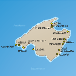 Alua Calas de Malorca google map